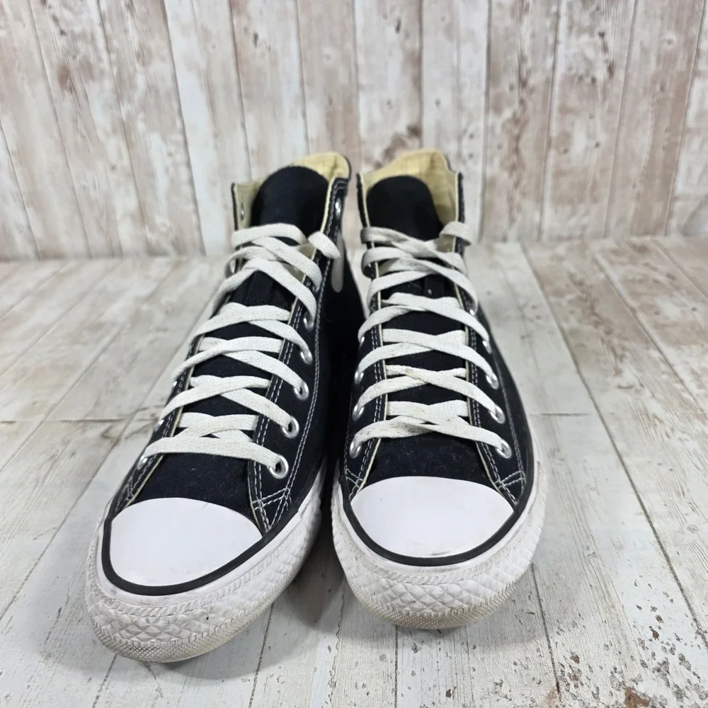 Converse Chuck Taylor All Star High Top Black White Mens 9 Womens 11 Sneaker